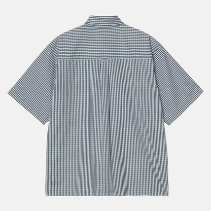 Carhartt WIP S/S Groff Hemd - Groff Check / Blue River Blau Bild 2