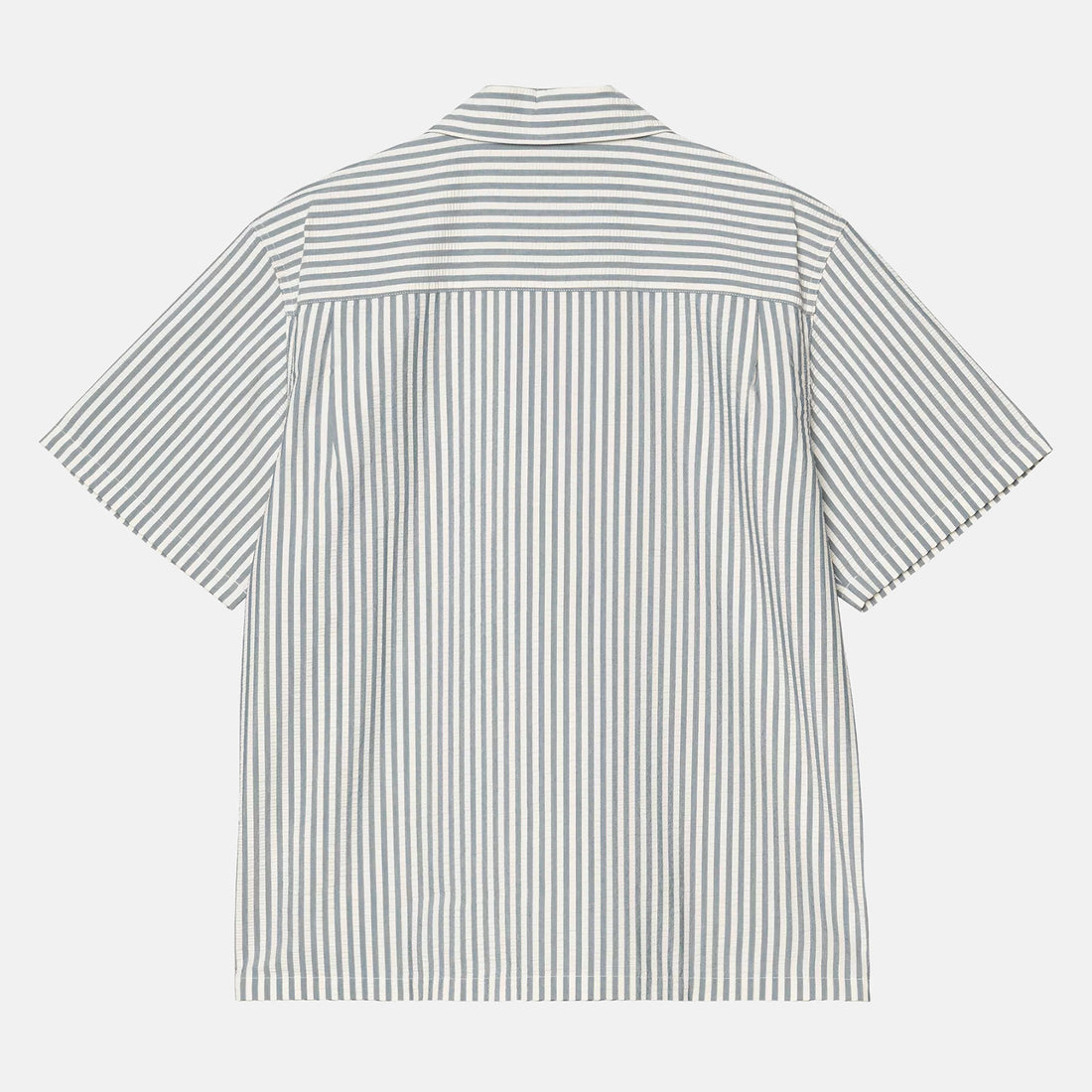 Carhartt WIP S/S Leavel Seersucker Hemd - Leavel Blau Bild 2