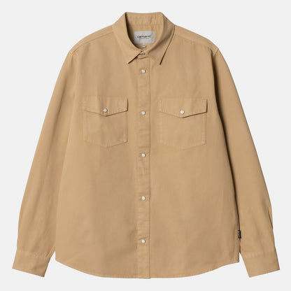 Carhartt WIP Santa Fe Hemd - Dusty H Brown Garmend Dyed Dusty H Brown, garment dyed Bild 1