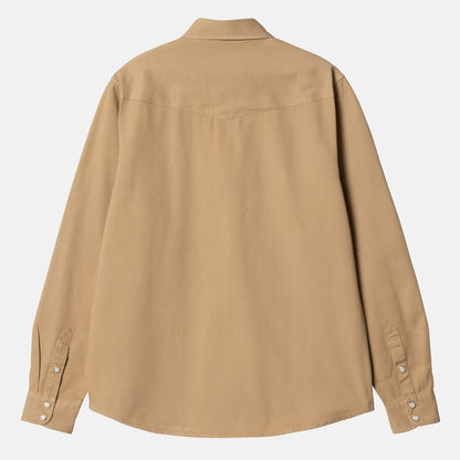 Carhartt WIP Santa Fe Hemd - Dusty H Brown Garmend Dyed Dusty H Brown, garment dyed Bild 2