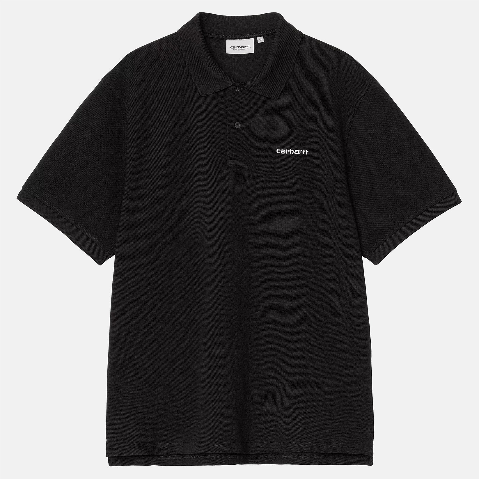 Carhartt WIP Script Polo - Black Schwarz Bild 1
