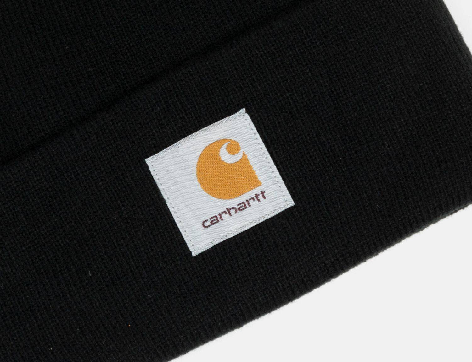 Carhartt WIP Short Watch Beanie - Black Schwarz Bild 3