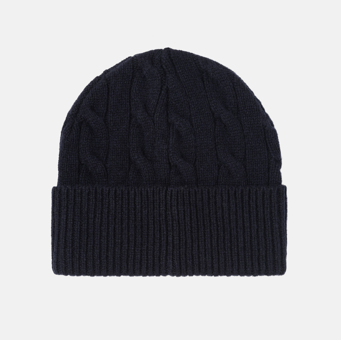 Carhartt WIP Signature Cable Beanie - Deep Night / Glassy Pink Blau Bild 2