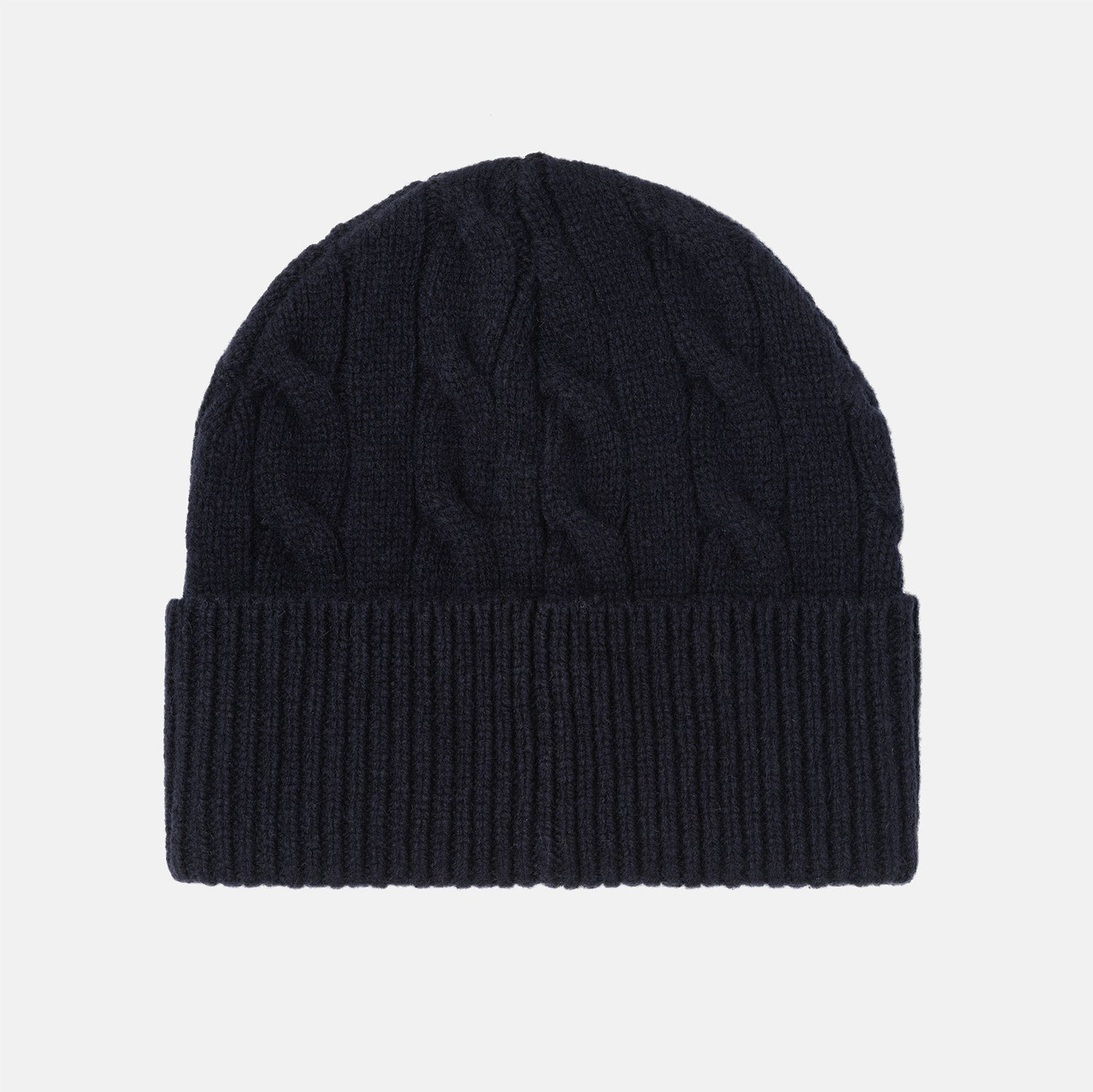 Carhartt WIP Signature Cable Beanie - Deep Night / Glassy Pink Blau Bild 2