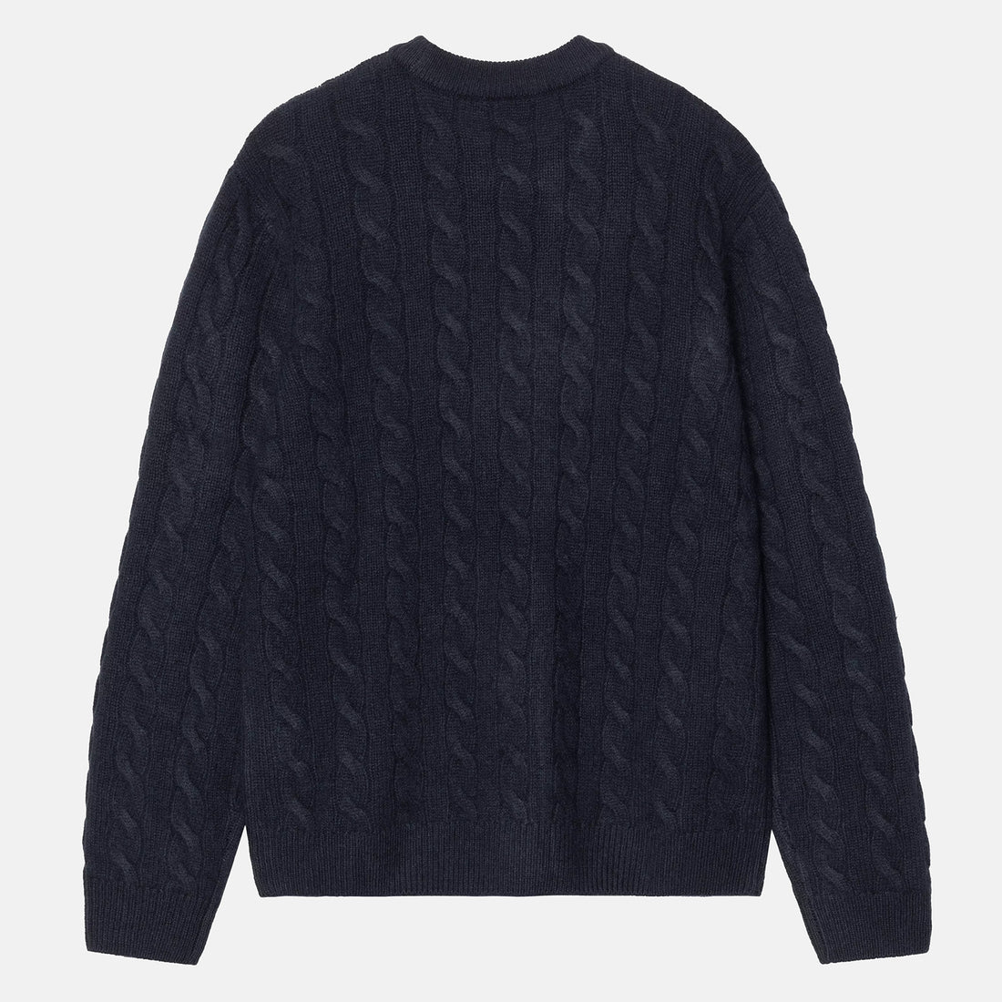 Carhartt WIP Signature Sweater - Deep Night / Glassy Pink Blau Bild 2