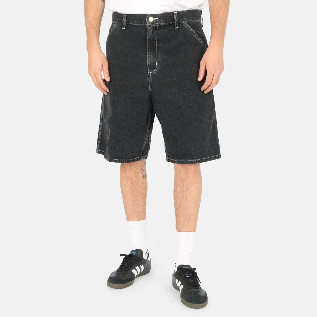 Carhartt WIP Simple Short - Black Heavy Stone Wash Schwarz Bild 2