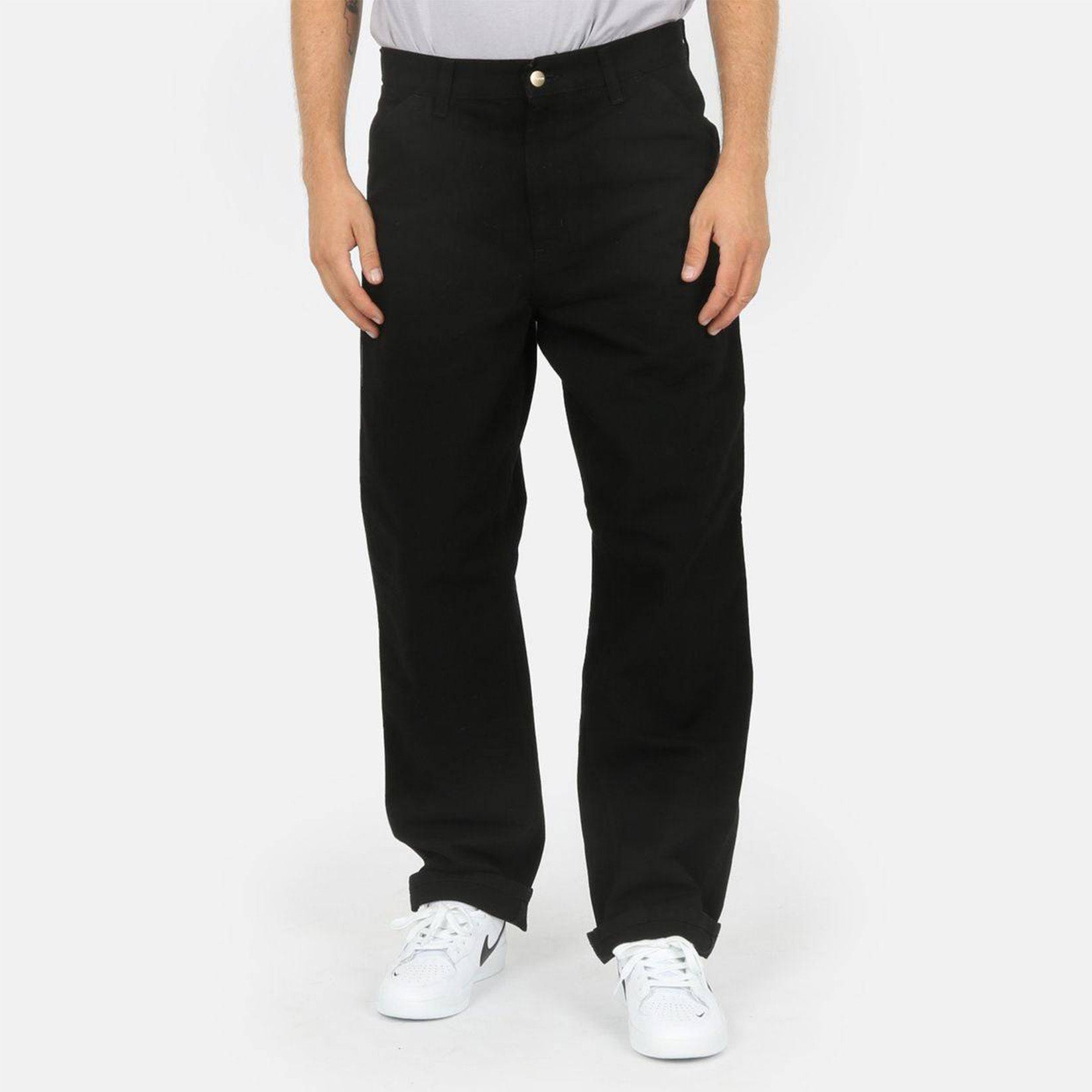Carhartt WIP Single Knee Pant - Black Rinsed Schwarz Bild 1