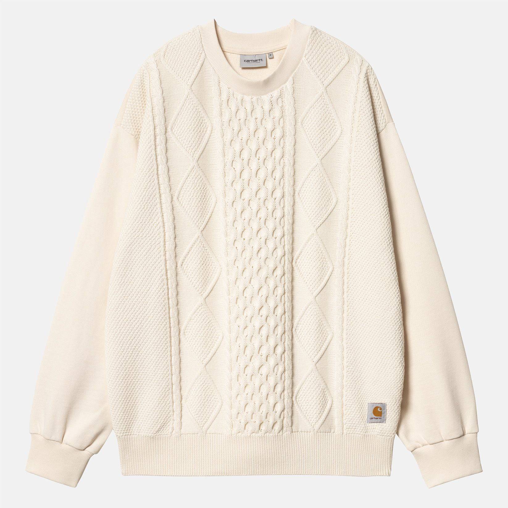 Carhartt WIP Tridon Knit Sweater - Natural Weiß Bild 1
