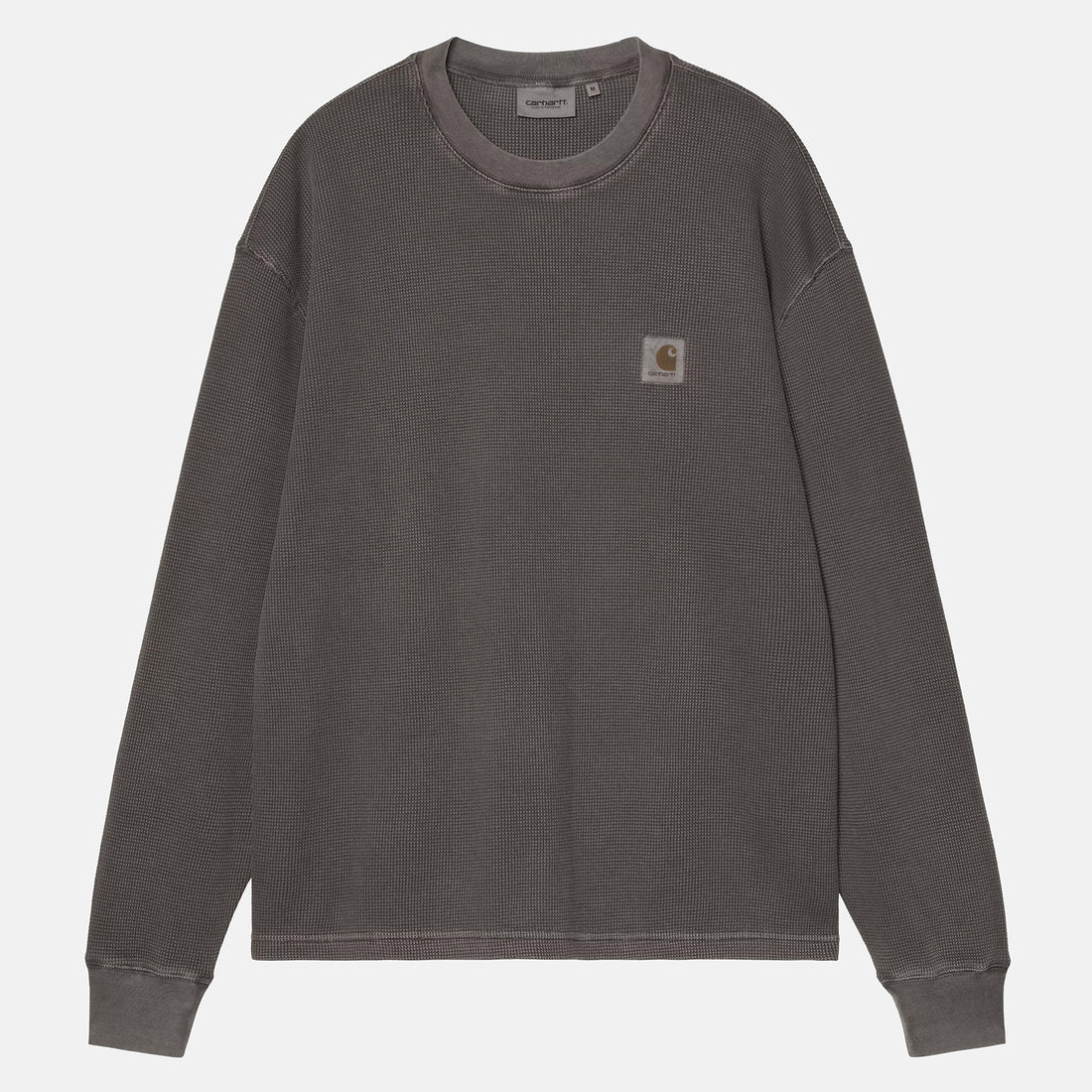 Carhartt WIP Vista Waffle Longsleeve - Black Garment Dyed Schwarz Bild 1
