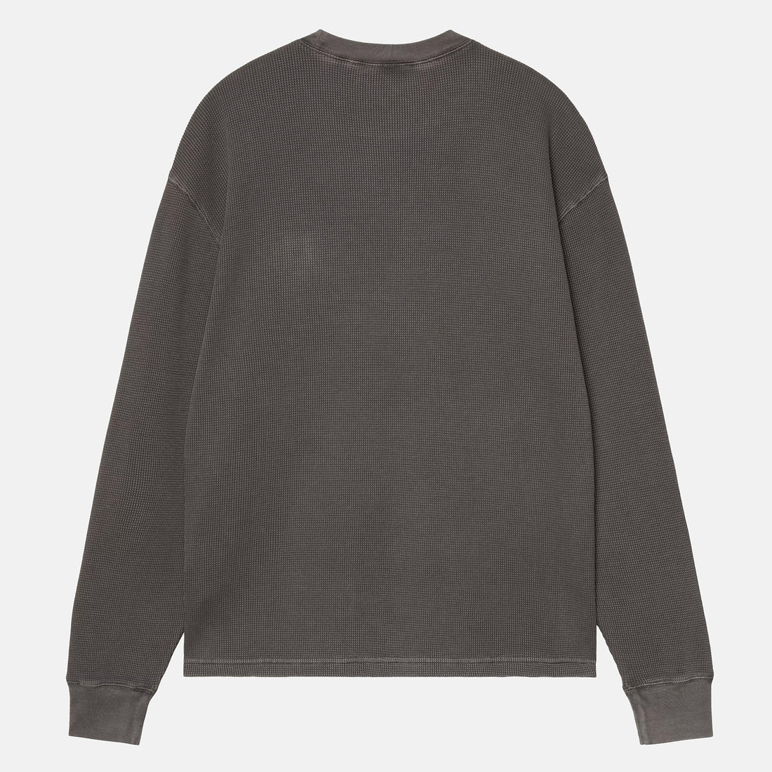 Carhartt WIP Vista Waffle Longsleeve - Black Garment Dyed Schwarz Bild 2