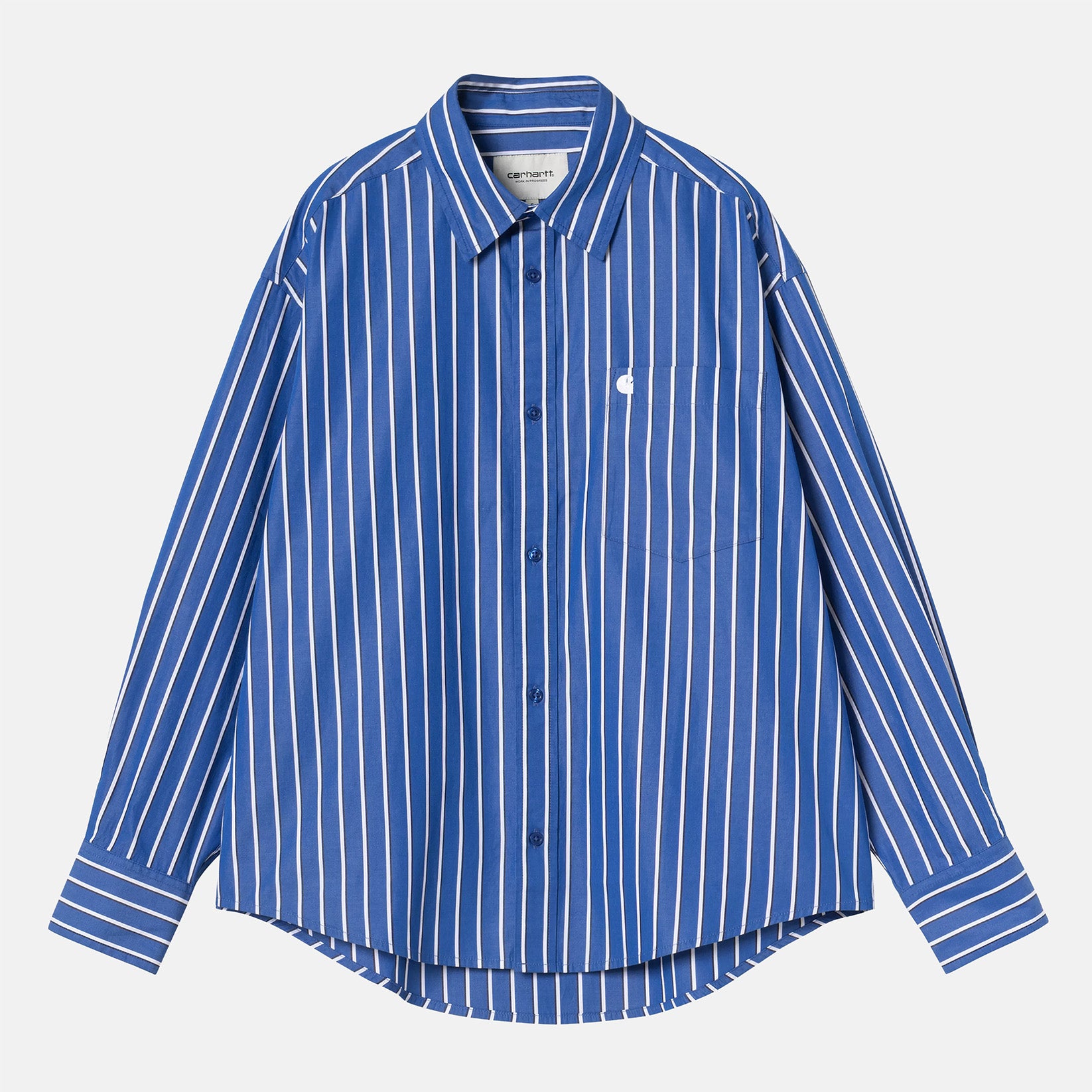 Carhartt WIP W` Gowan Hemd - Blue Gowan Stripe Blau Bild 1