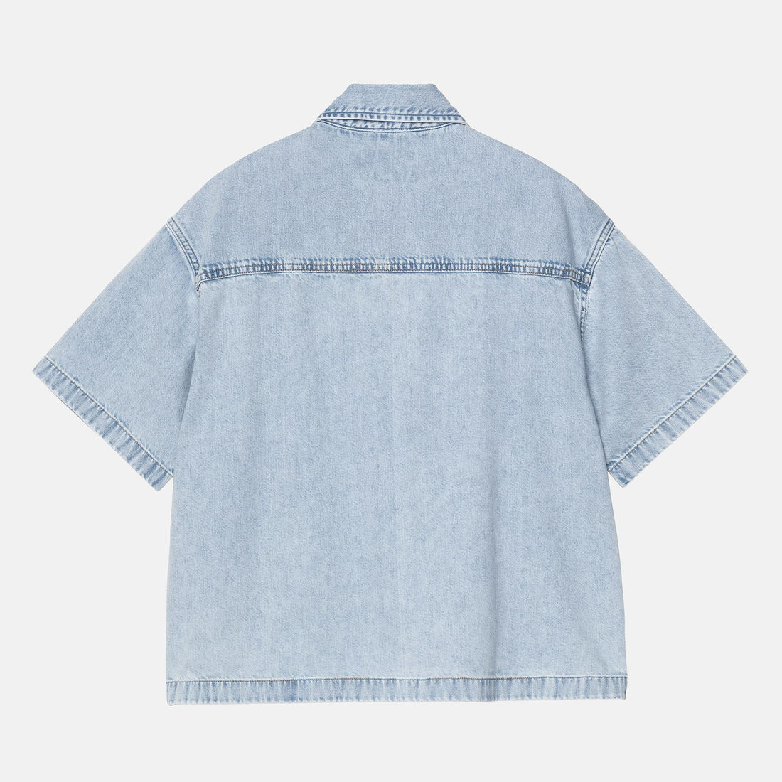 Carhartt WIP W´Lovilia  Denim Hemd - Blue Stone Bleached Blau Bild 2