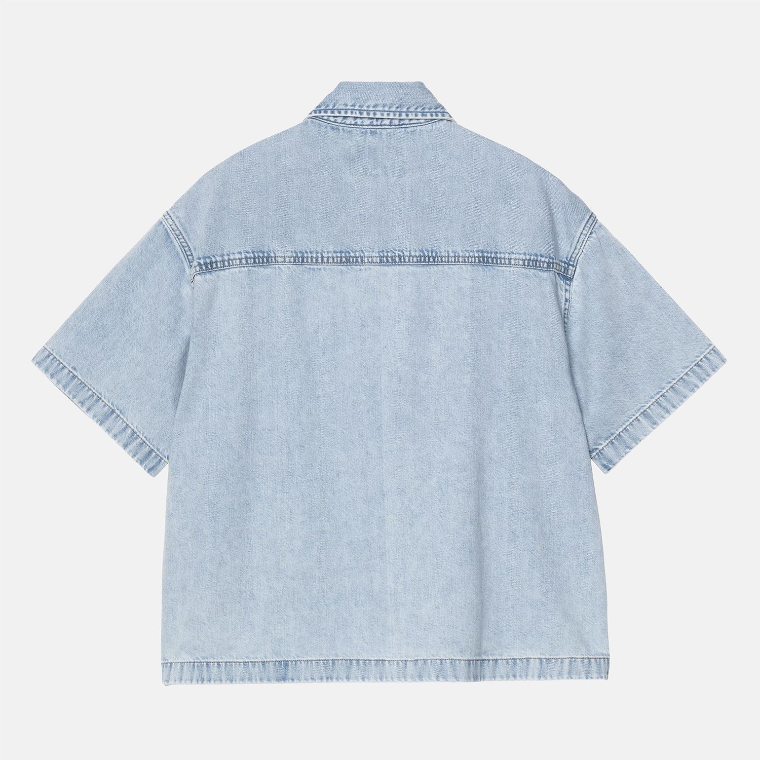 Carhartt WIP W´Lovilia  Denim Hemd - Blue Stone Bleached Blau Bild 2
