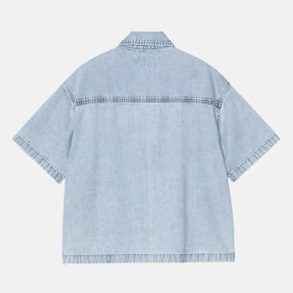 Carhartt WIP W´Lovilia  Denim Hemd - Blue Stone Bleached Blau Bild 2