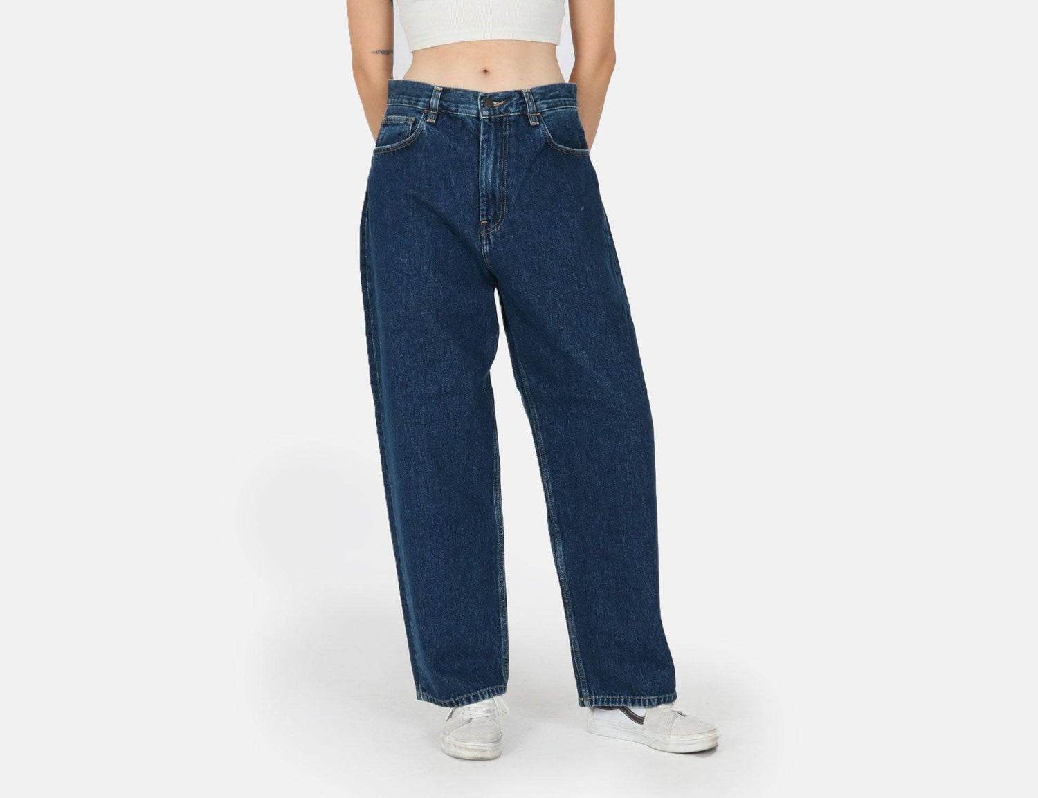 Carhartt WIP Women Brandon Pant - Blue Stone Washed Blau Bild 2