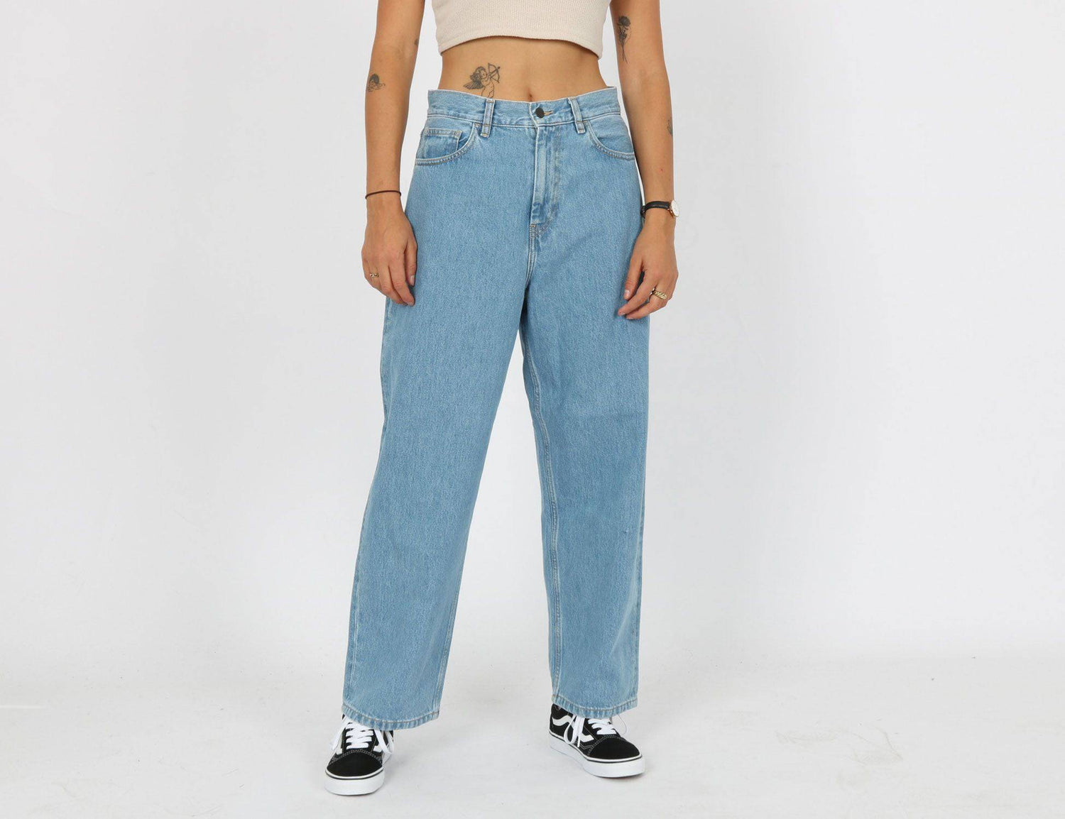 Carhartt WIP Women Brandon Pant - Blue Stone Bleached Blau Bild 1
