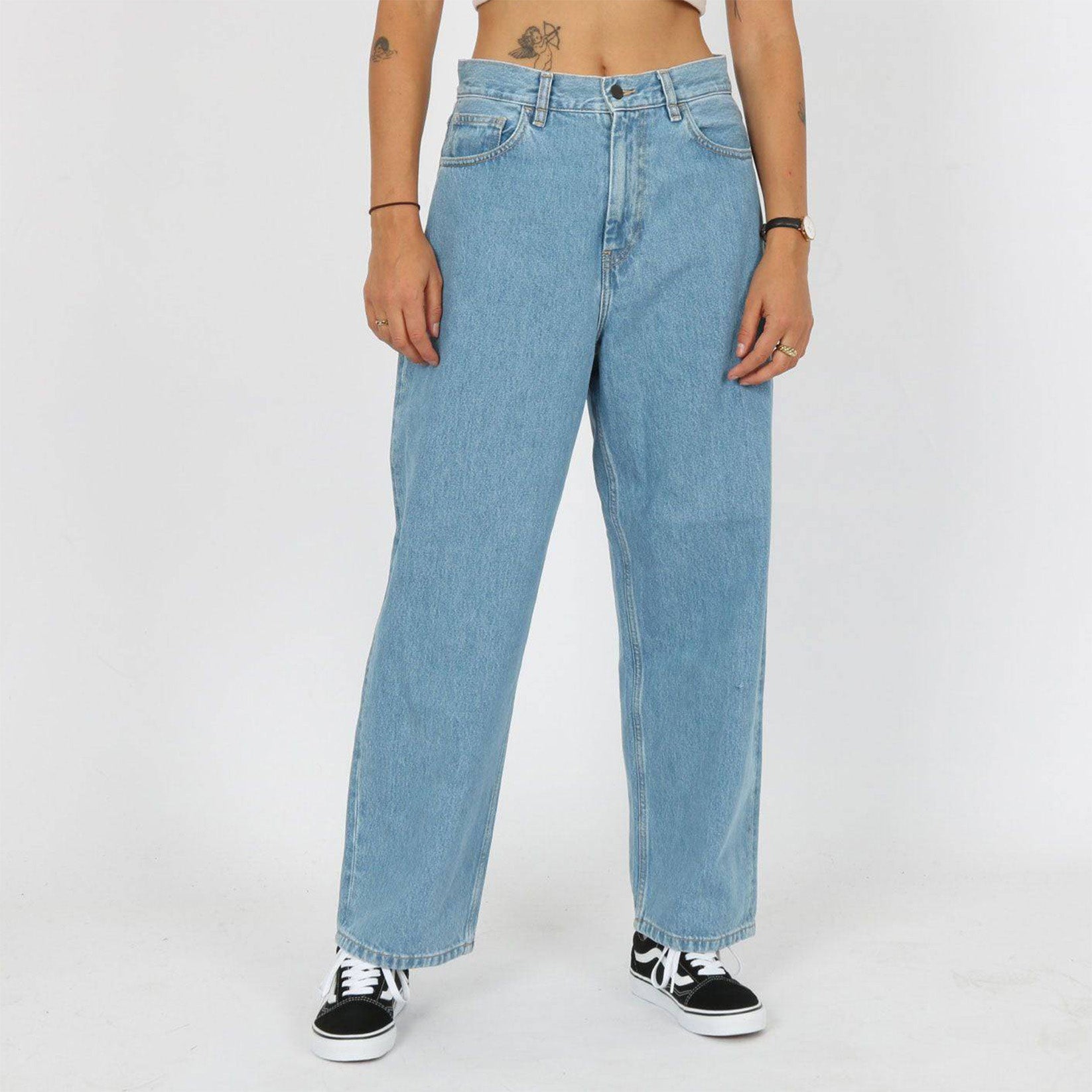 Carhartt WIP Women Brandon Pant - Blue Stone Bleached Blau Bild 1
