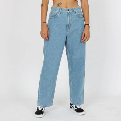 Carhartt WIP Women Brandon Pant - Blue Stone Bleached Blau Bild 1