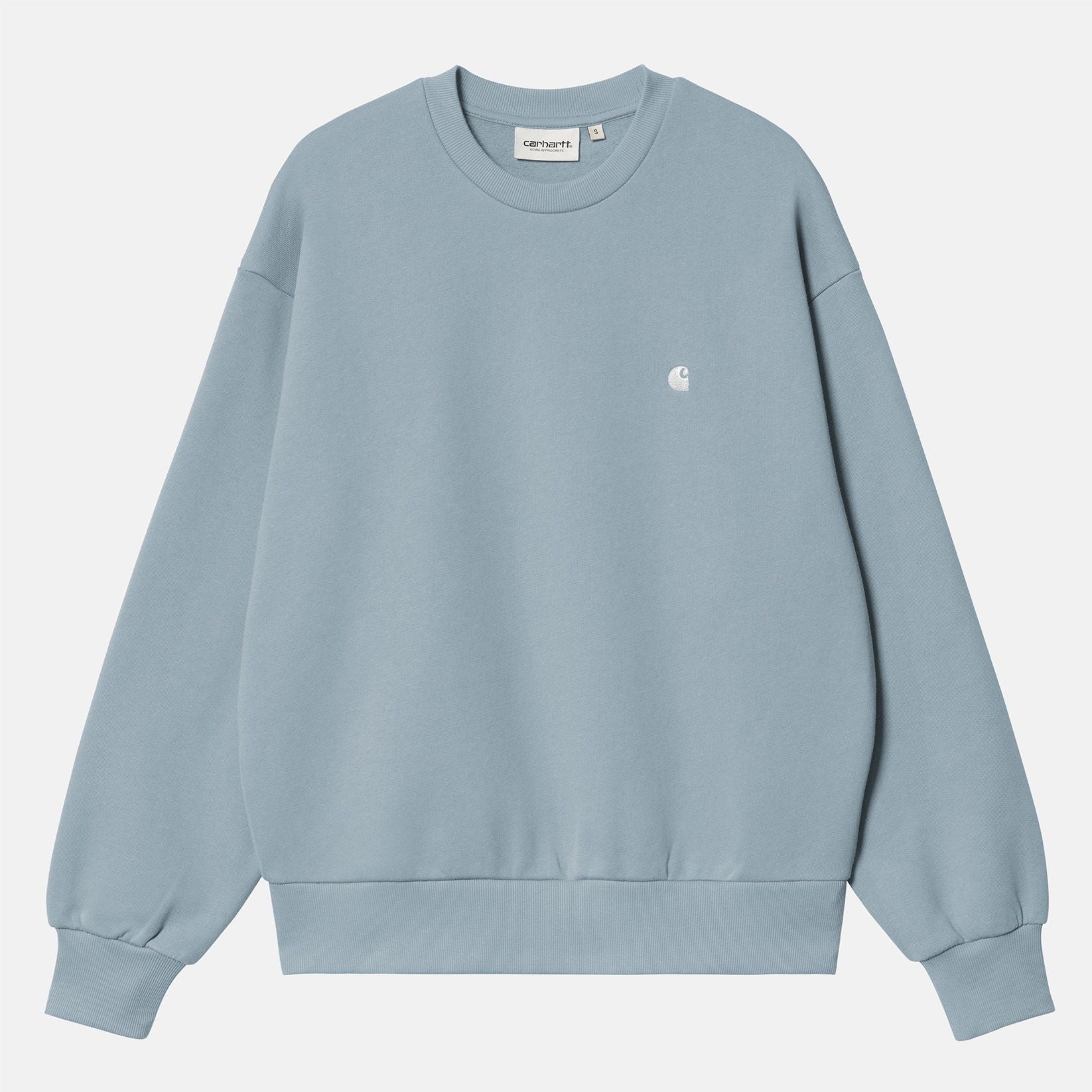 Carhartt WIP Women Chase Crewneck - Frosted Blue / Silver Frosted Blue / Silver Bild 1