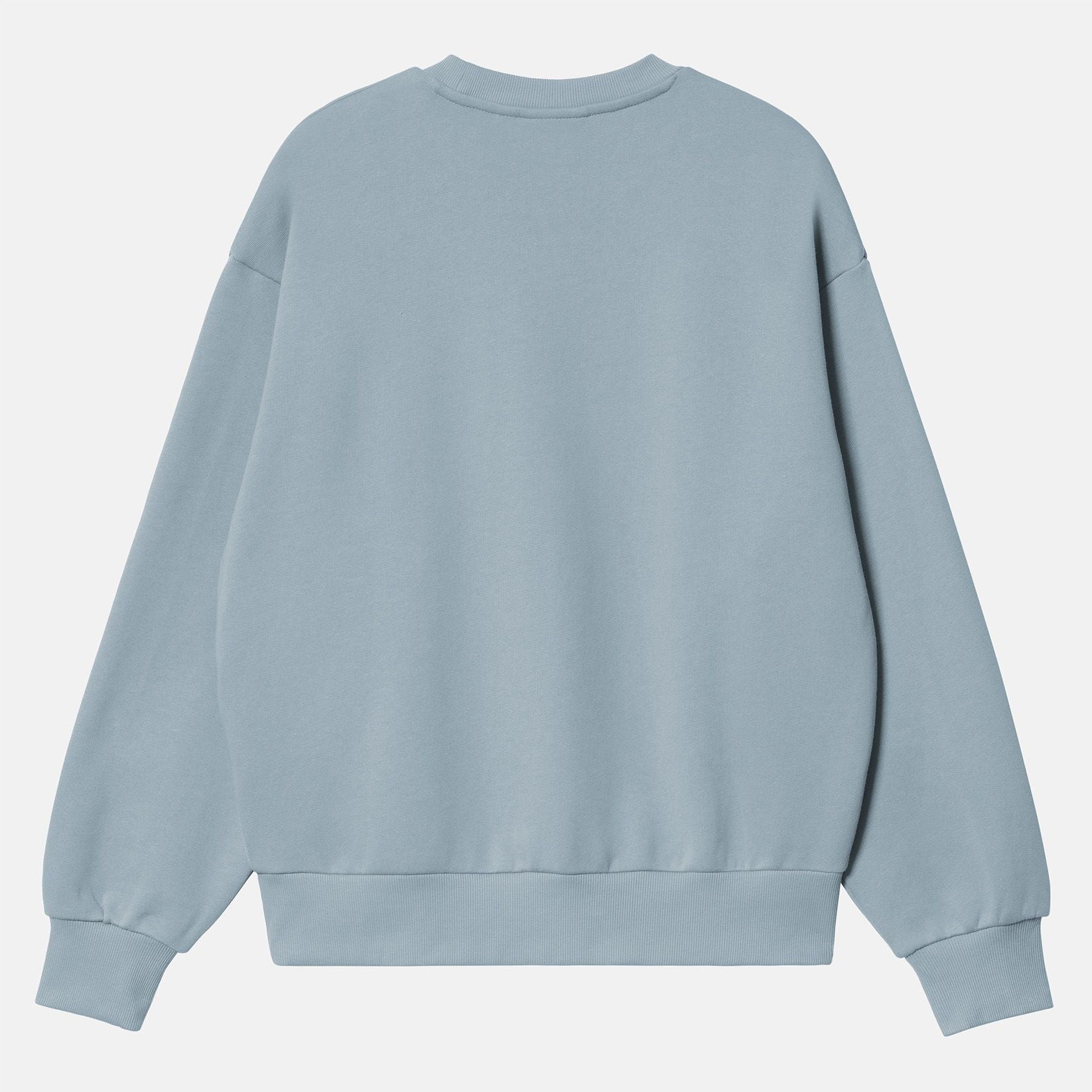 Carhartt WIP Women Chase Crewneck - Frosted Blue / Silver Frosted Blue / Silver Bild 2