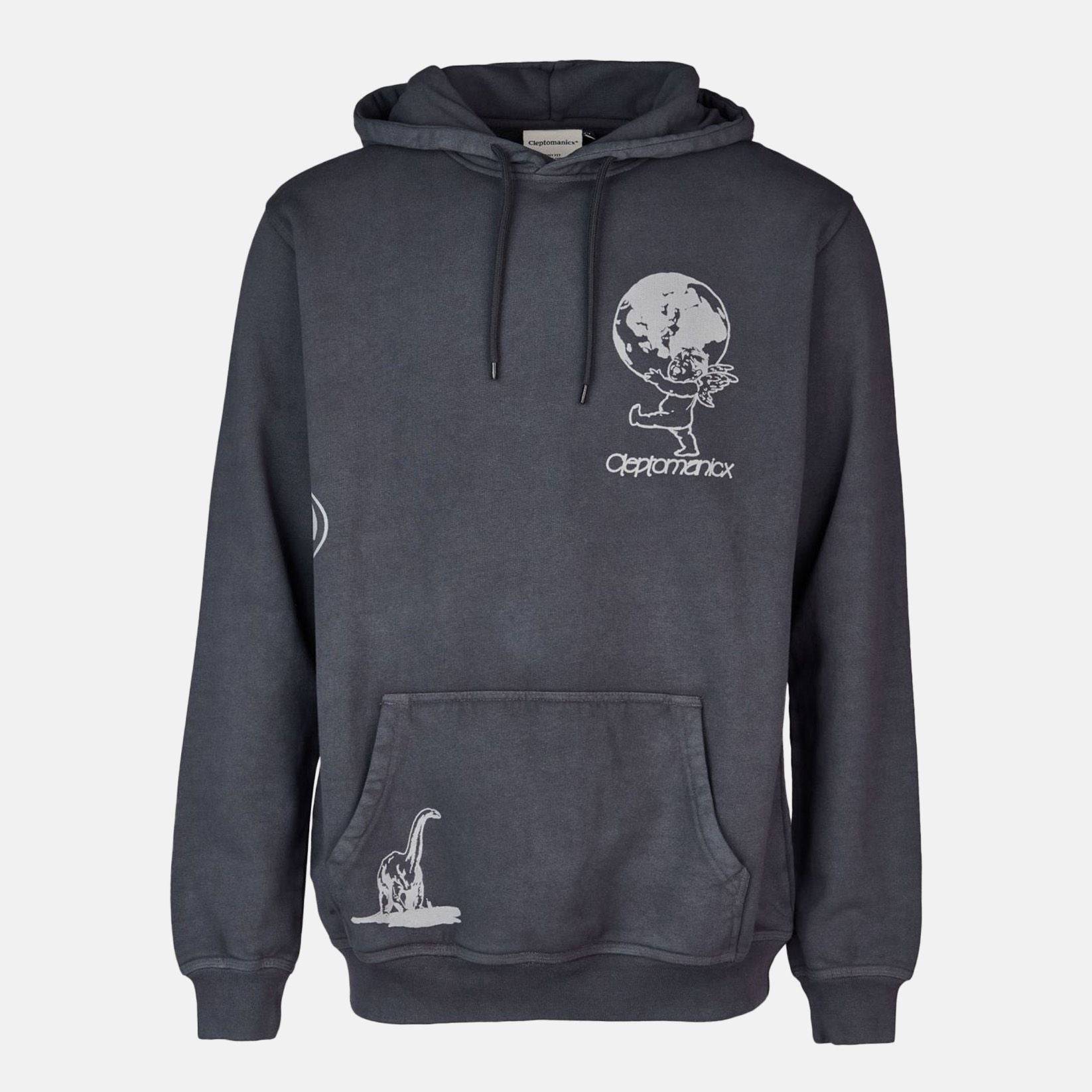 Cleptomanicx Mytery Hoodie - Blue Graphite - Blowout Skateshop