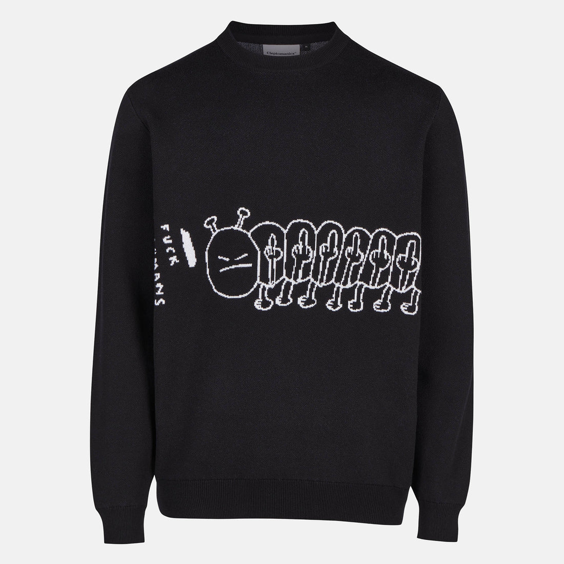 Cleptomanicx Fuhumans Knit Crewneck - Black Schwarz Bild 1