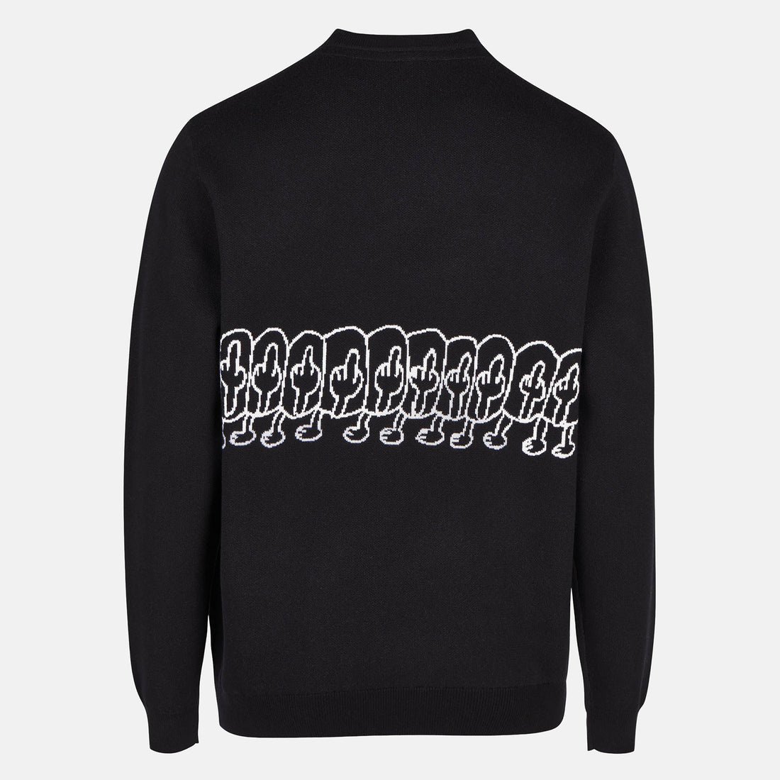 Cleptomanicx Fuhumans Knit Crewneck - Black Schwarz Bild 2