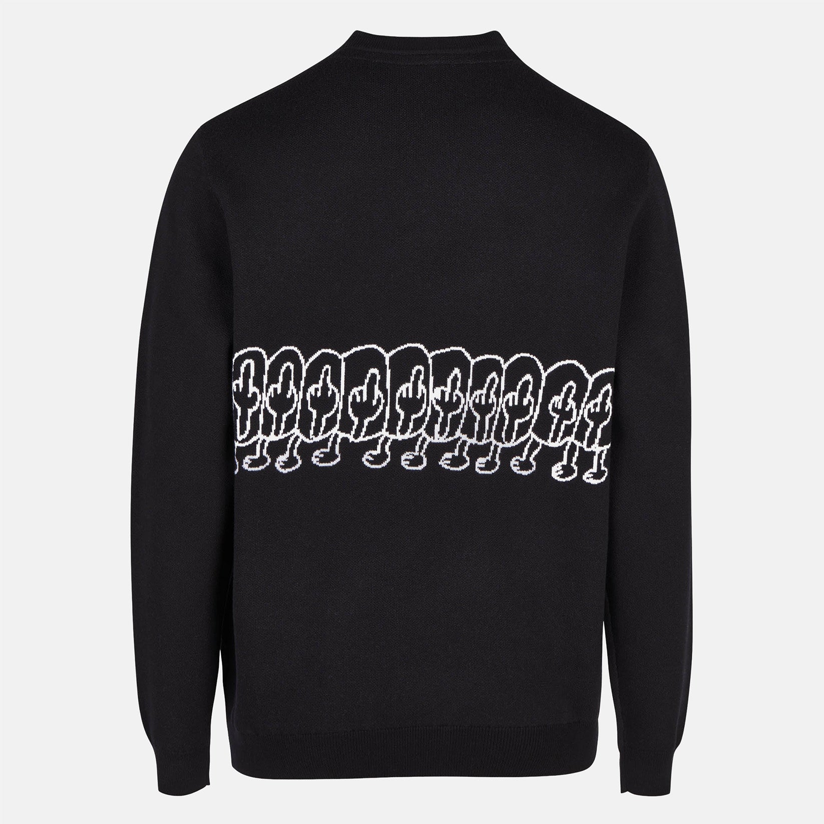 Cleptomanicx Fuhumans Knit Crewneck - Black Schwarz Bild 2