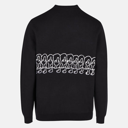 Cleptomanicx Fuhumans Knit Crewneck - Black Schwarz Bild 2