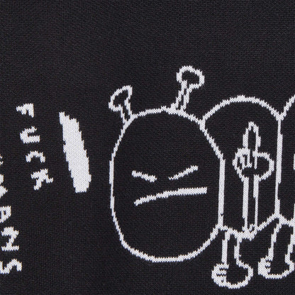 Cleptomanicx Fuhumans Knit Crewneck - Black Schwarz Bild 3