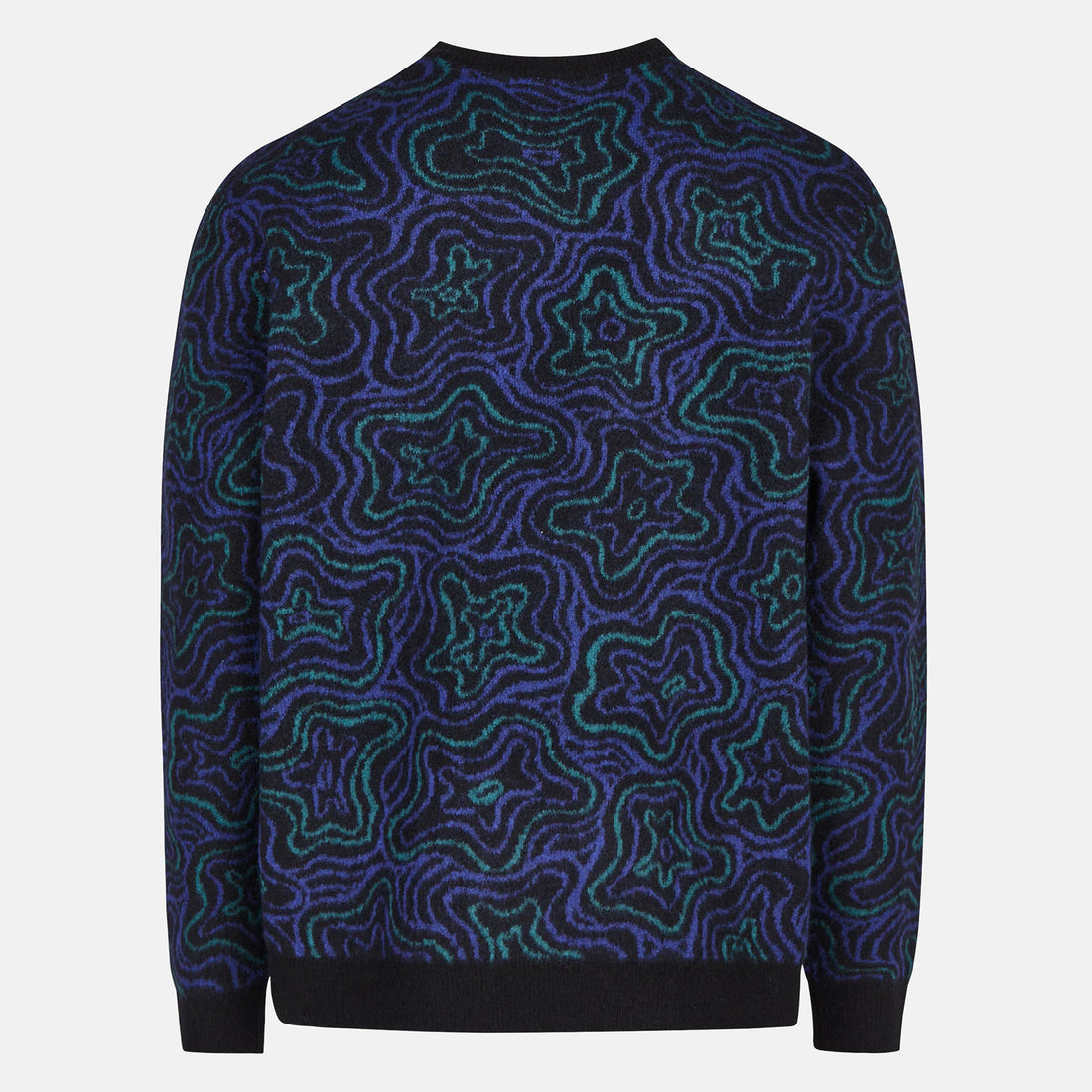 Cleptomanicx Scribbles Knit Crewneck - Black Schwarz Bild 2