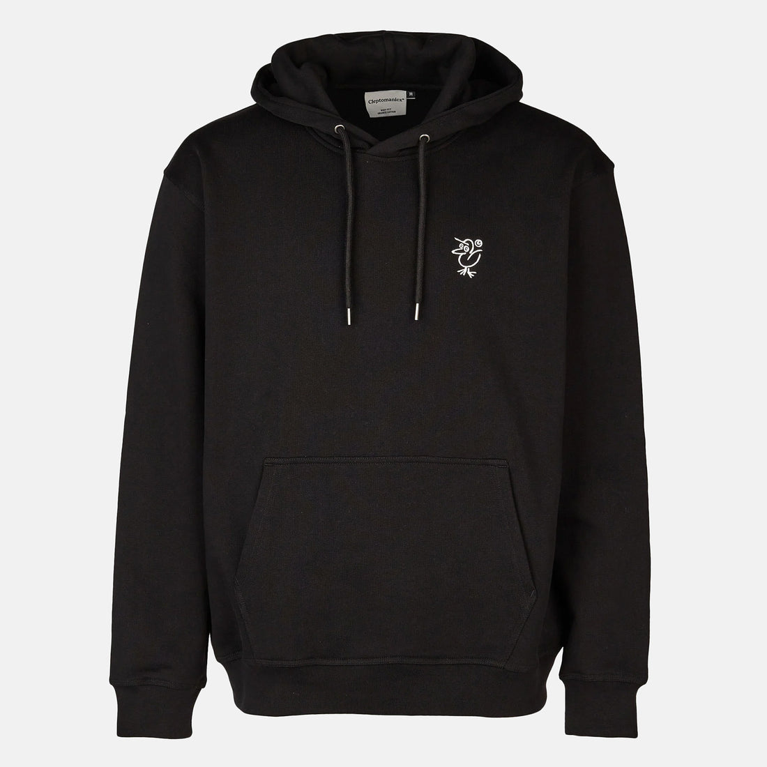 Cleptomanicx Sketch Gull Boxy Hoodie - Black Schwarz Bild 1