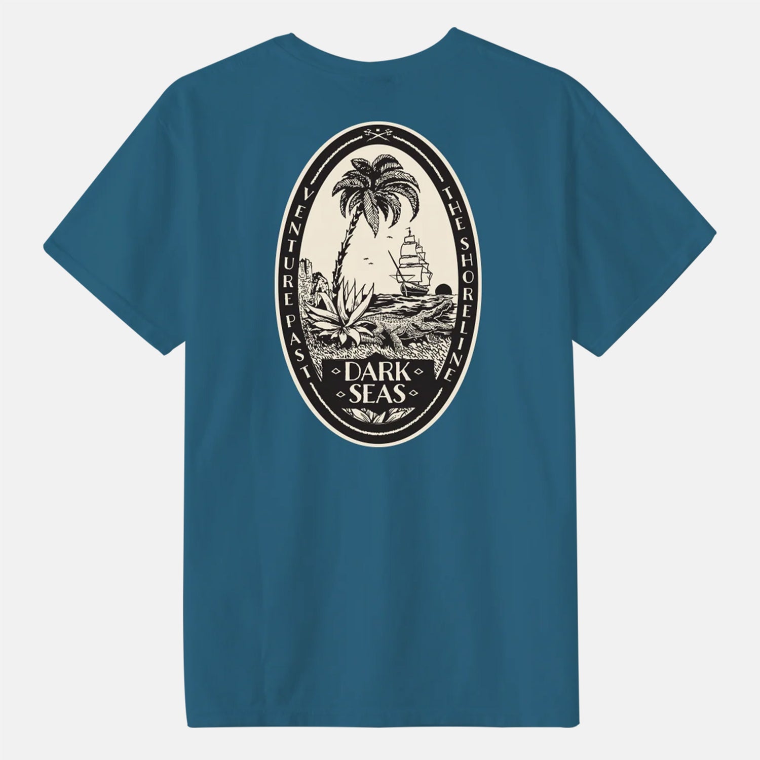 Dark Seas Embargo T-Shirt - Slate Blau Bild 1