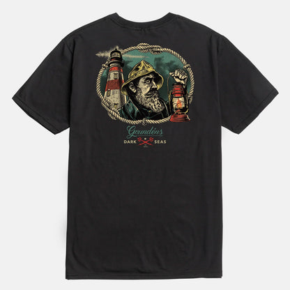 Dark Seas x Grundens Watchman T-Shirt - Black Schwarz Bild 1
