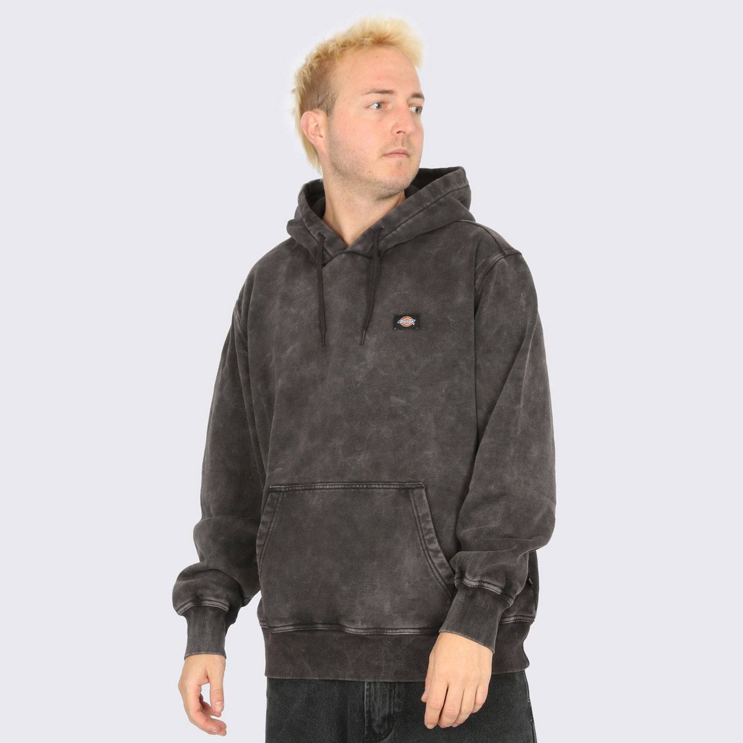 Dickies Newington Hoodie - Double Dye / Acid Wash Black - Blowout Skateshop