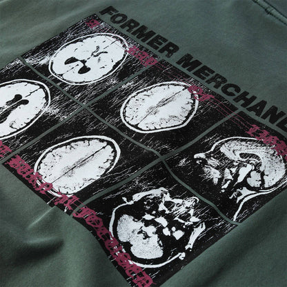 Former Brain Scan Oversized T-Shirt - Washed Green - Blowout Skateshop