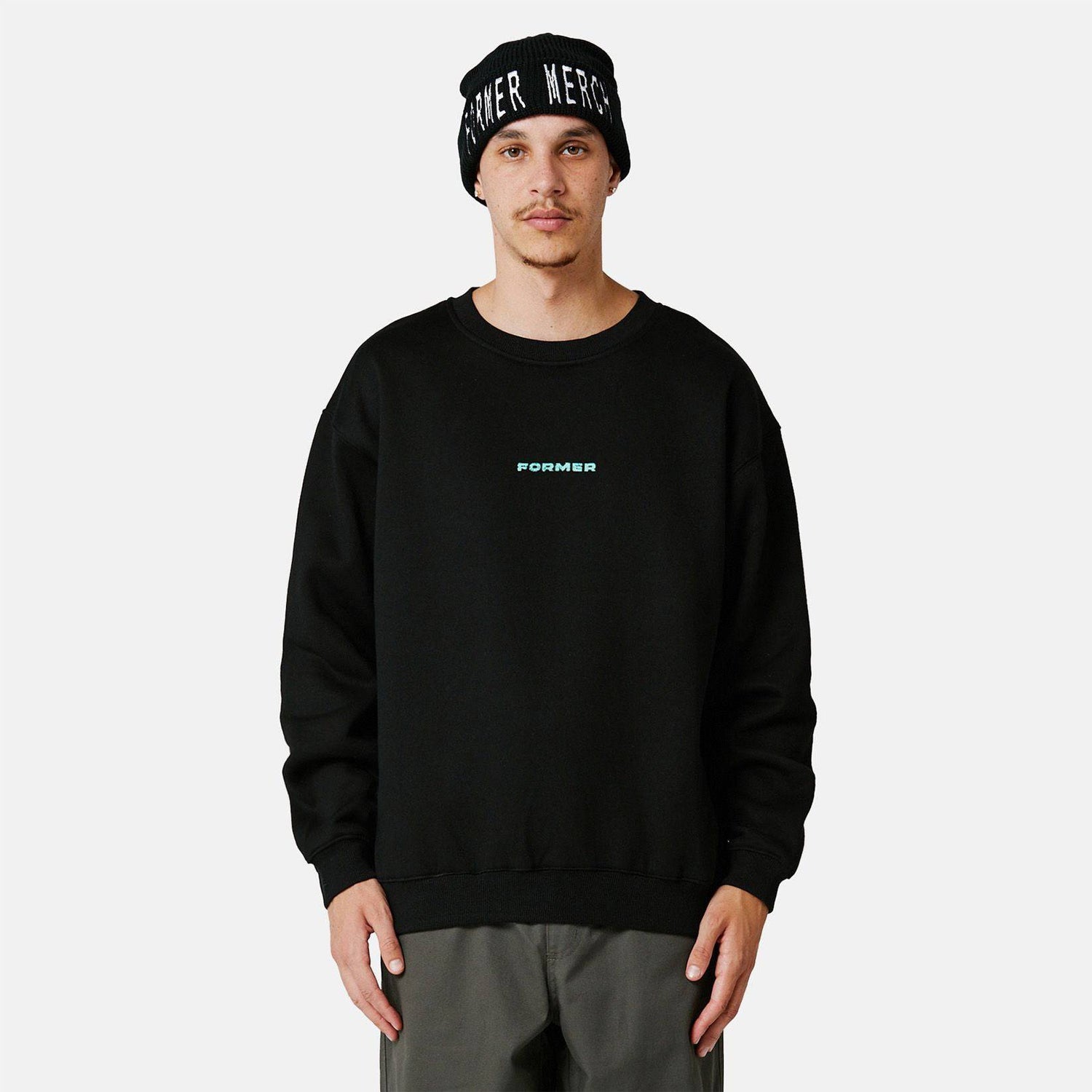 Former Crumbs Crewneck - Black - Blowout Skateshop