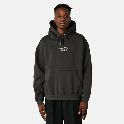 Former Fluorish Crux Hoodie - Washed Black - Blowout Skateshop