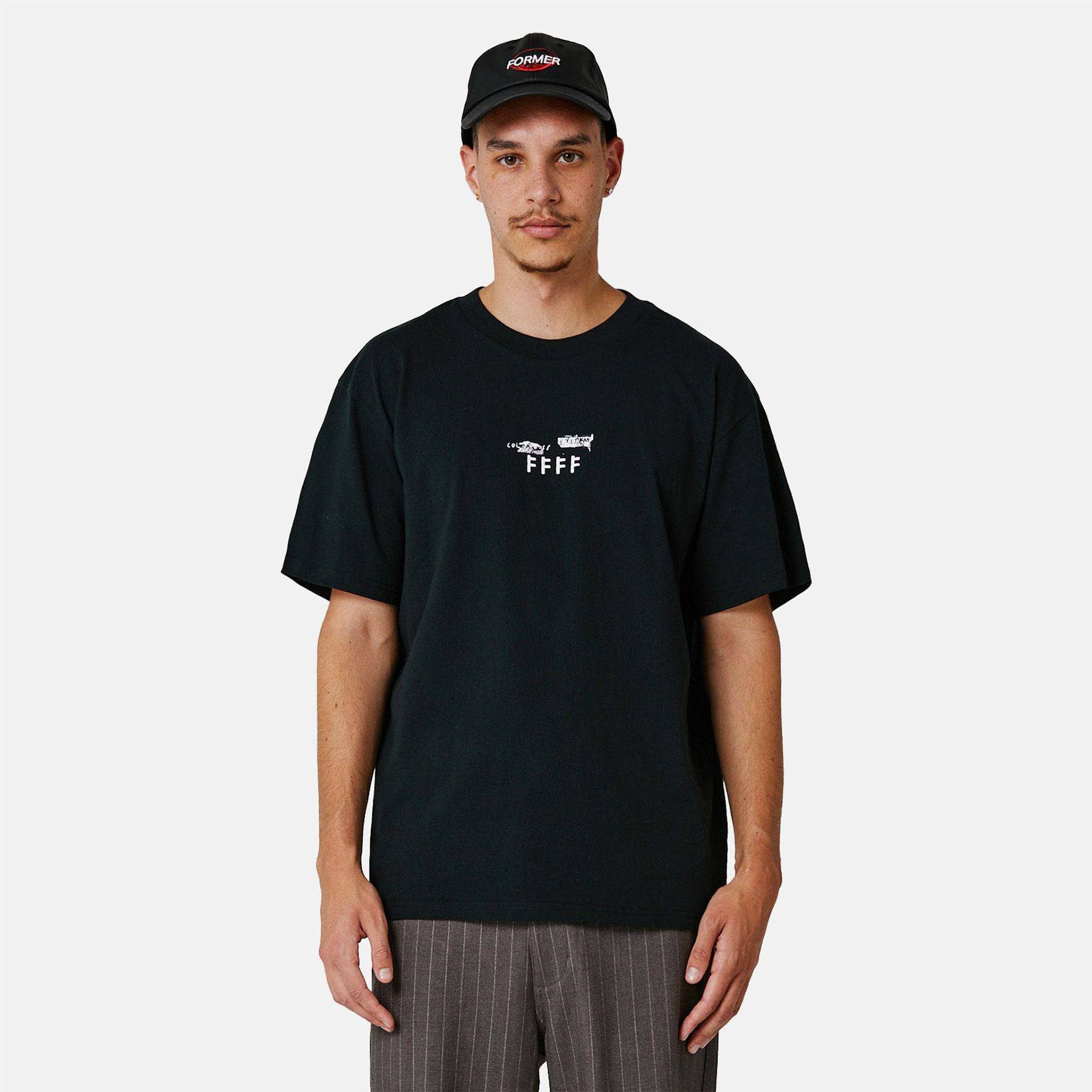 Former Fluorish Crux T-Shirt - Black - Blowout Skateshop