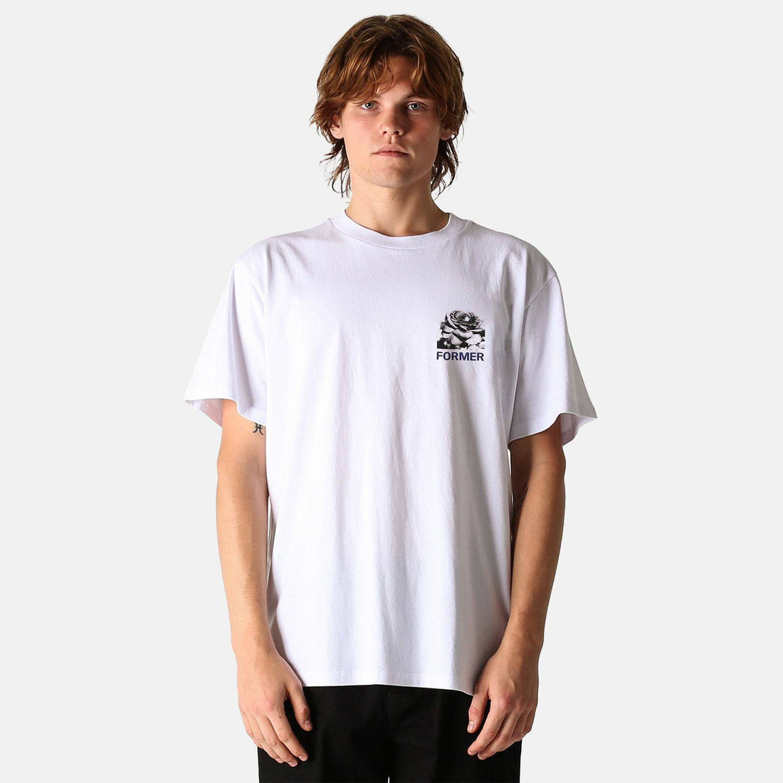 Former Rose Crux T-Shirt - White - Blowout Skateshop