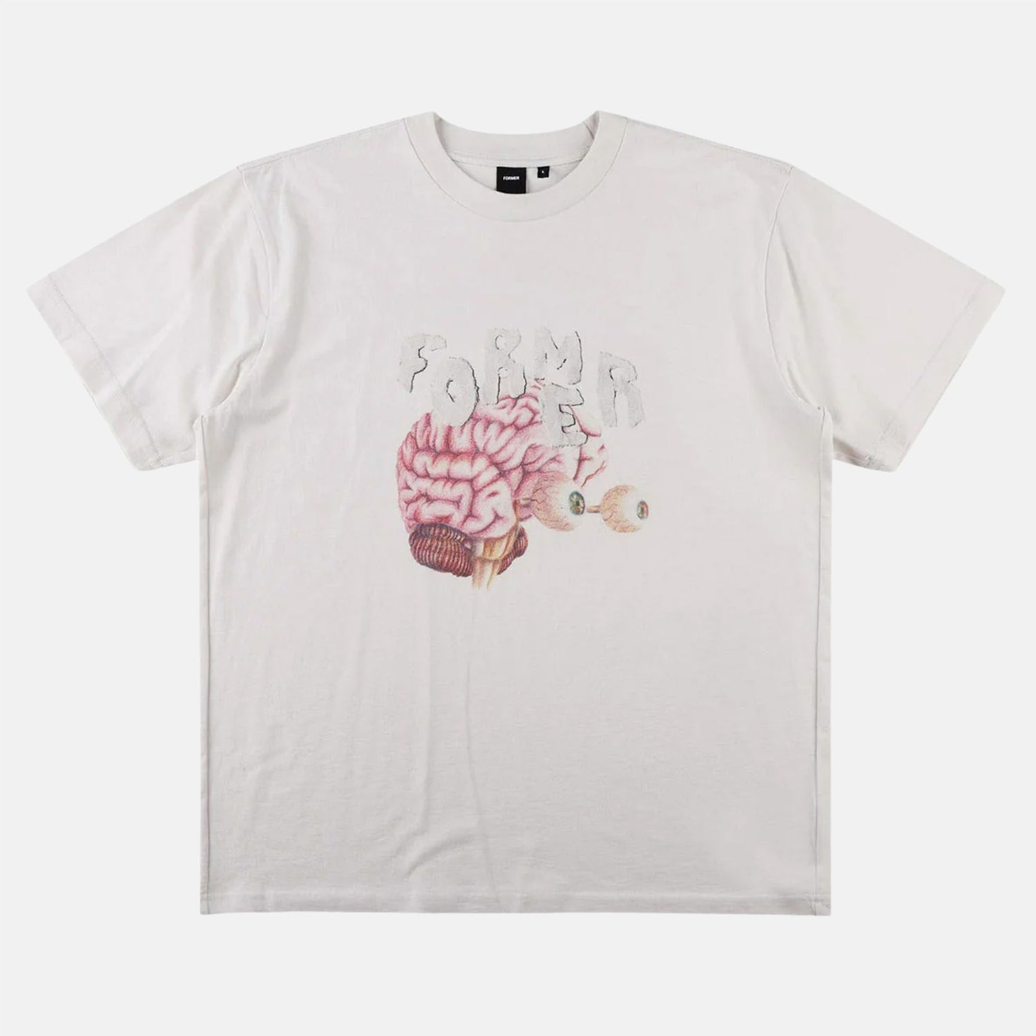 Former Awake Shrunken T-Shirt - Bone Weiß Bild 1