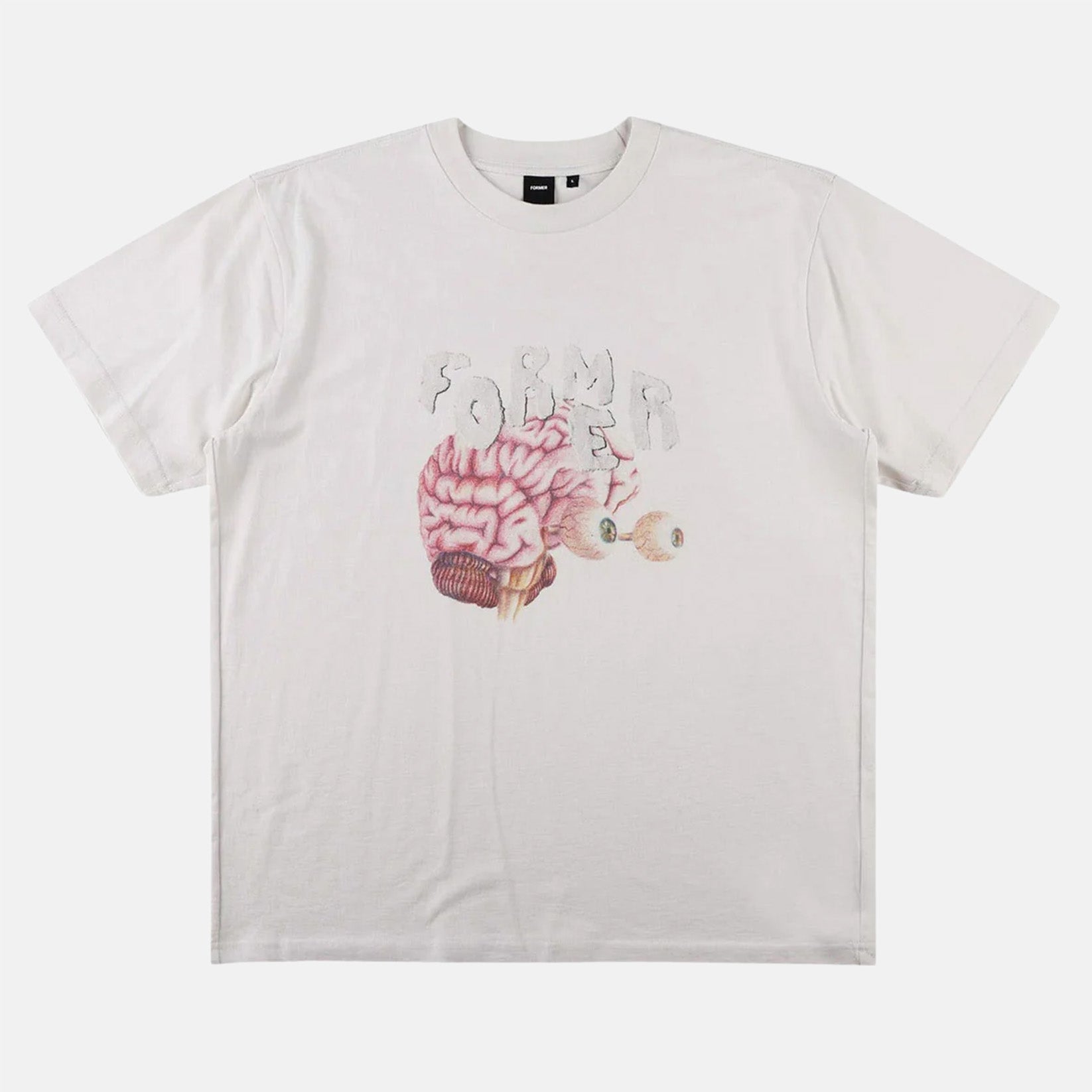 Former Awake Shrunken T-Shirt - Bone Weiß Bild 1