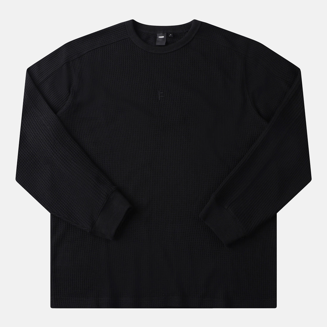 Former Franchise Waffle Longsleeve - Black Schwarz Bild 1