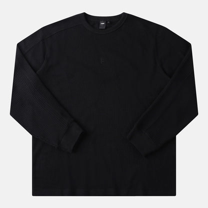 Former Franchise Waffle Longsleeve - Black Schwarz Bild 1