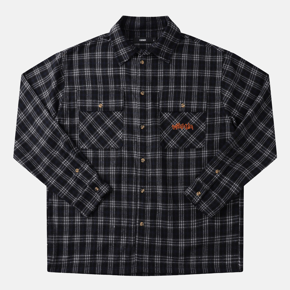 Former Vivian Flannel Hemd - Black Schwarz Bild 1