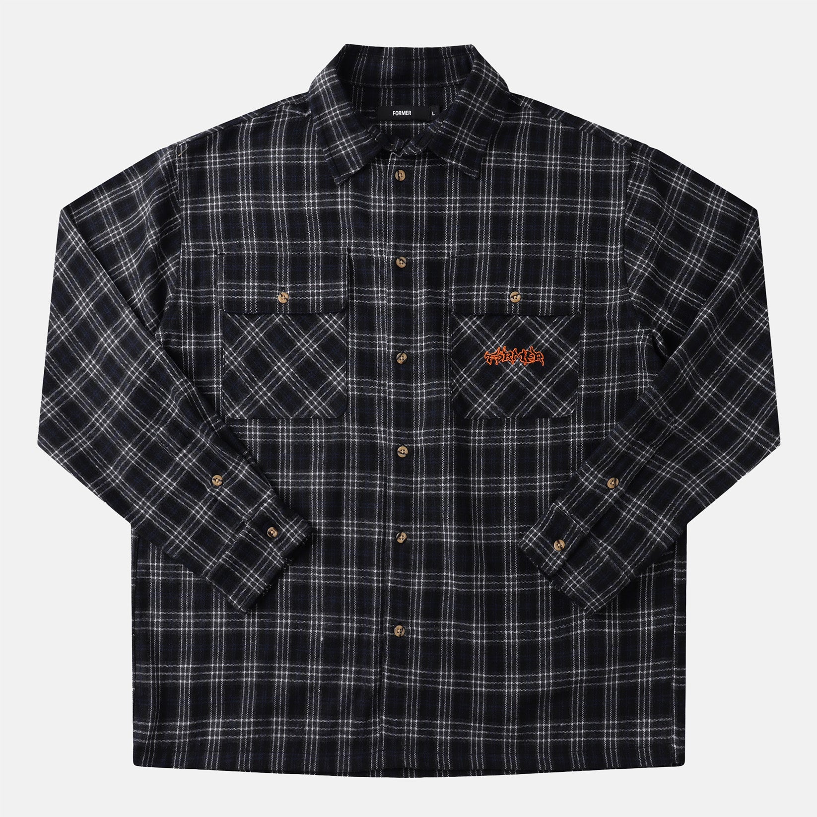 Former Vivian Flannel Hemd - Black Schwarz Bild 1