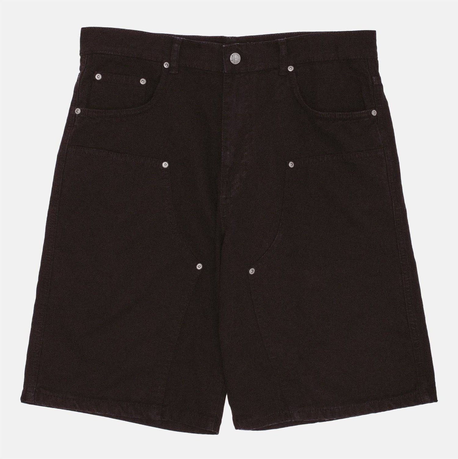 Fucking Awesome Canvas Double Knee Short - Black - Blowout Skateshop