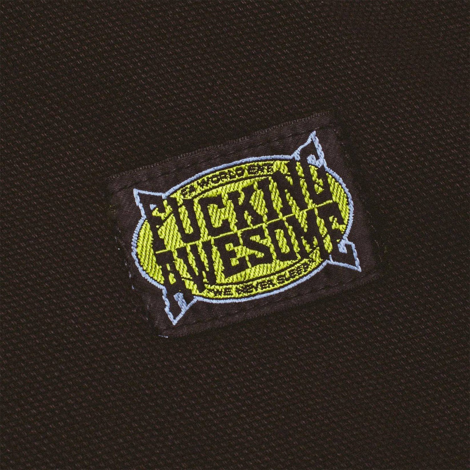 Fucking Awesome Canvas Double Knee Short - Black - Blowout Skateshop