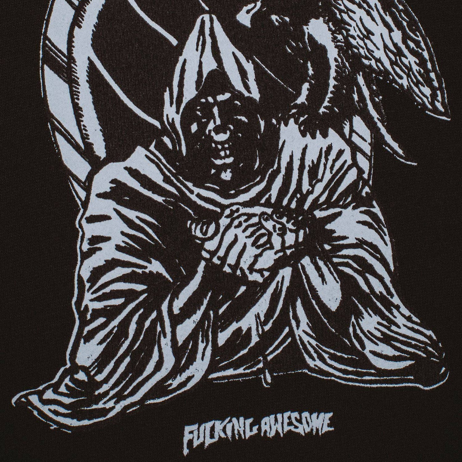 Fucking Awesome Reaper Mirror Hoodie - Black - Blowout Skateshop