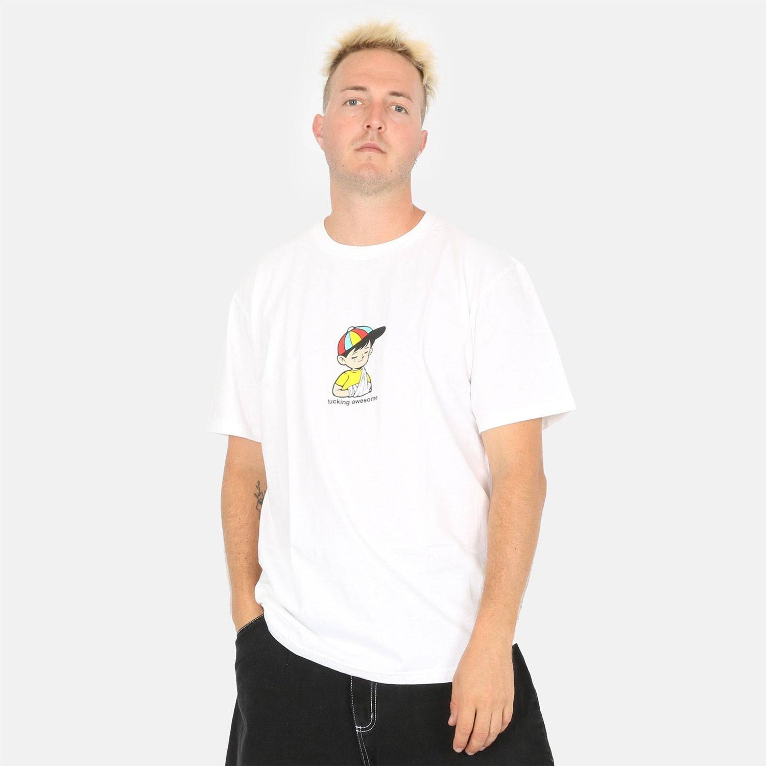 Fucking Awesome Wanto Kid T-Shirt - White - Blowout Skateshop